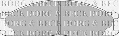 BORG & BECK bbp1486 -  Комплект тормозных колодок, дисковый тормоз